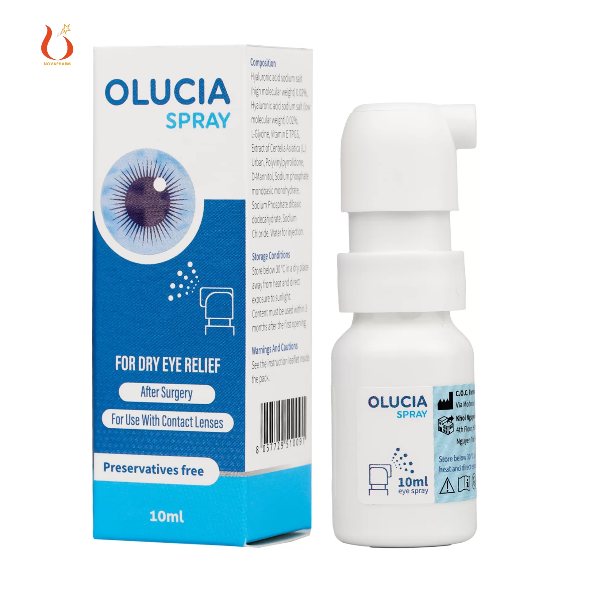 Olucia được phân phối chính hãng bởi Novapharm Việt Nam Olucia được phân phối chính hãng bởi Novapharm Việt Nam